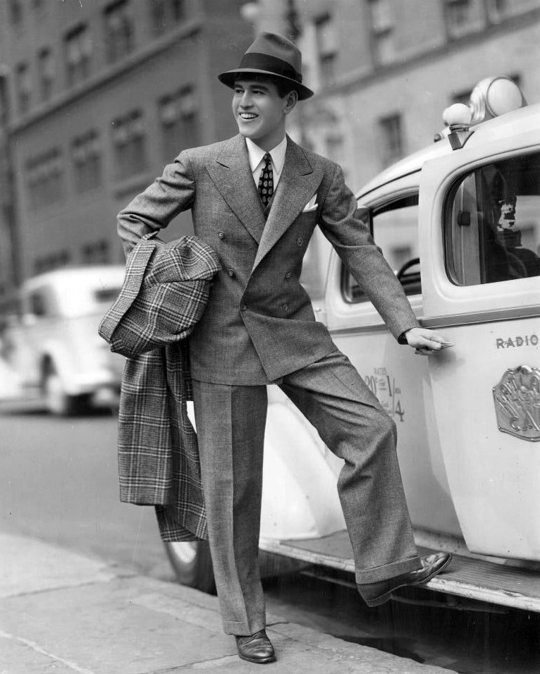 1940s Vintage Double Breasted Suit