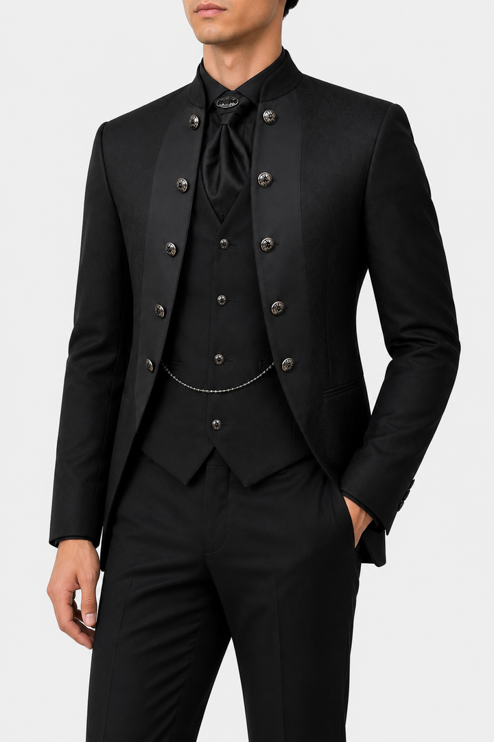 Tuxedo Mandarin 4 Piece Suit