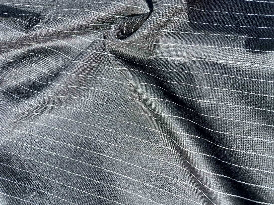 Pinstripe Cotton Blend