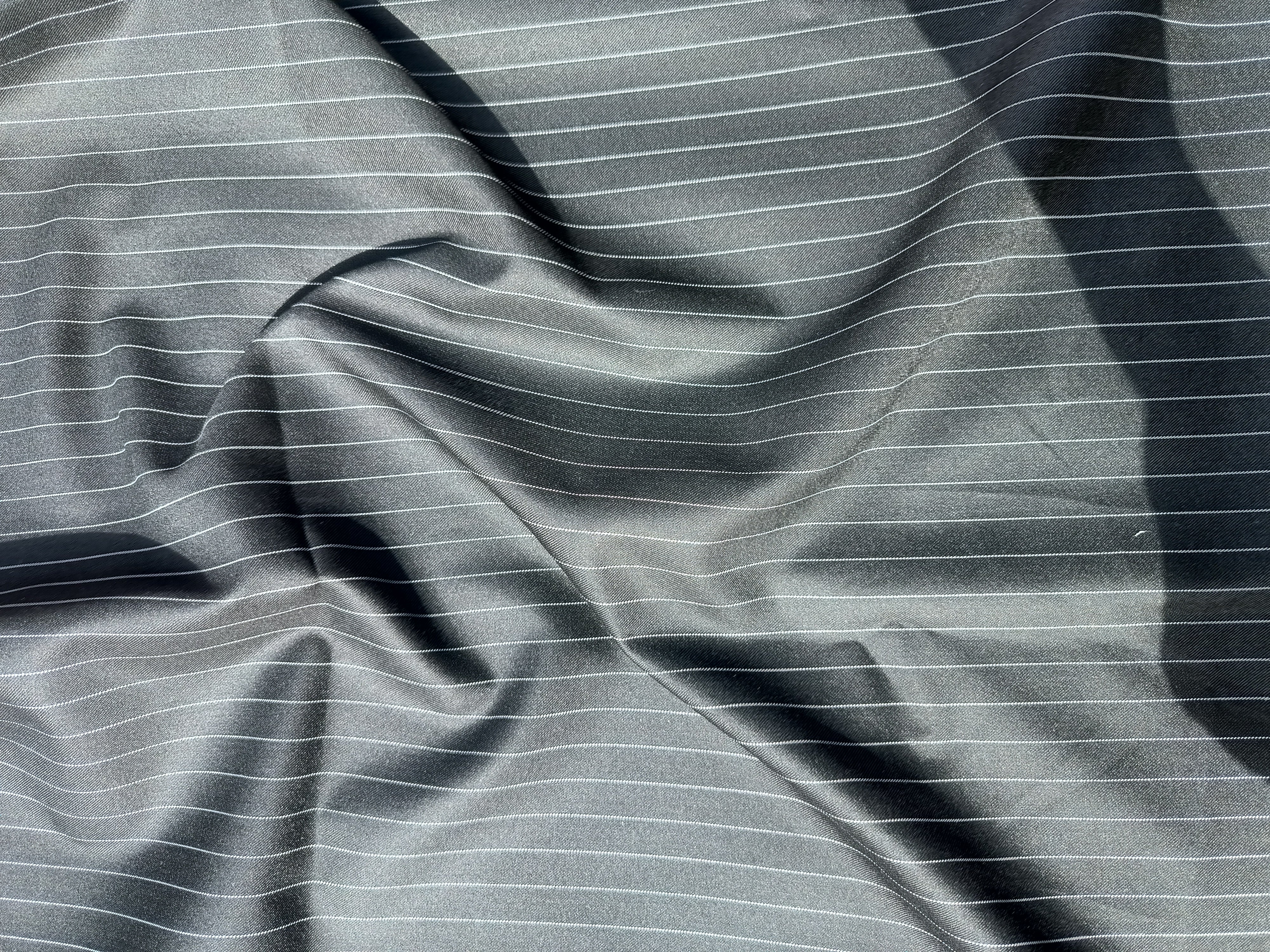 Pinstripe Cotton Blend