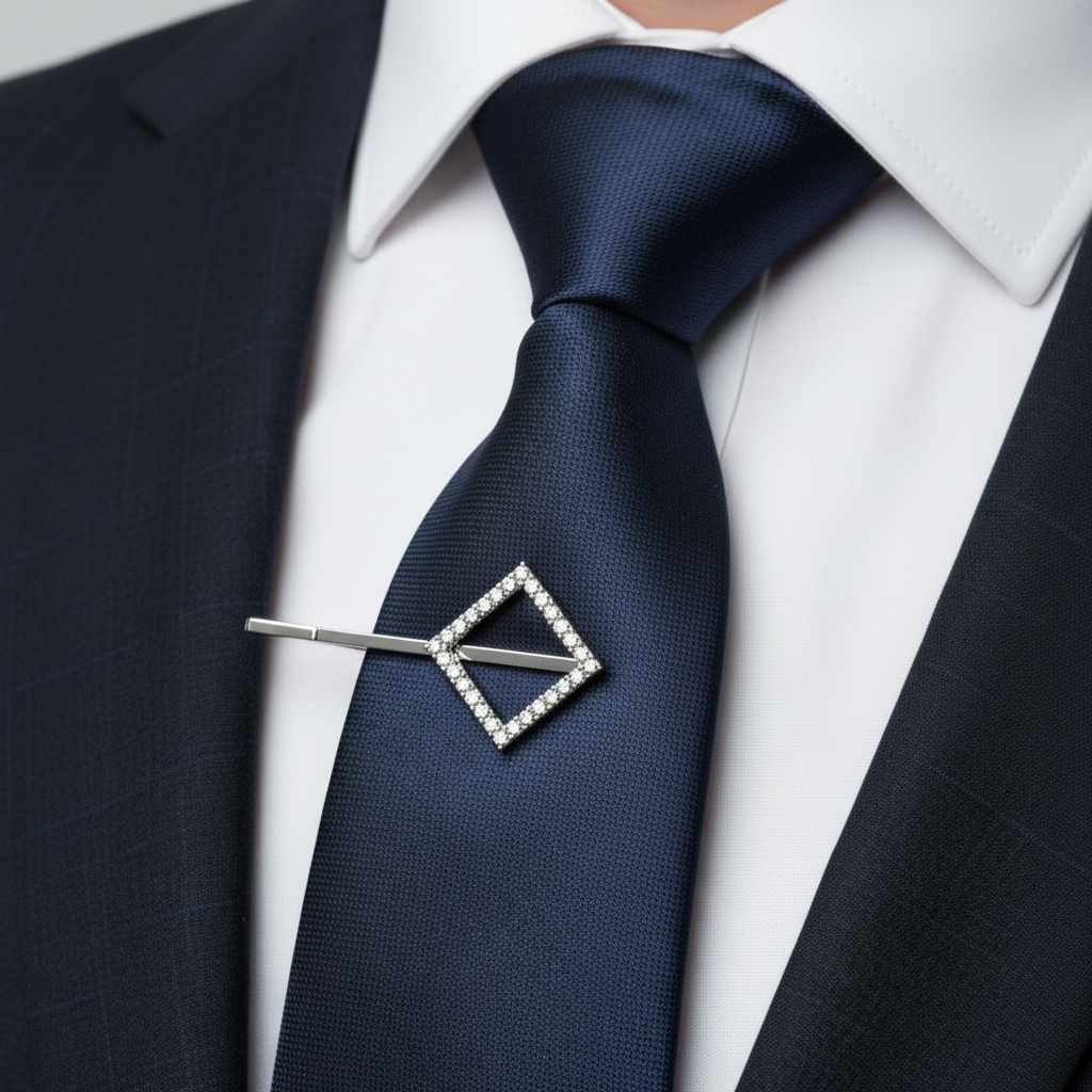 Metallic Finish Tie Pin