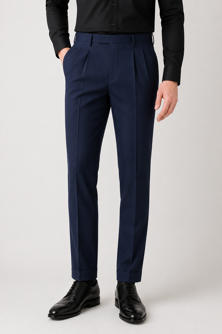 Navy Blue Tailored Formal Pant