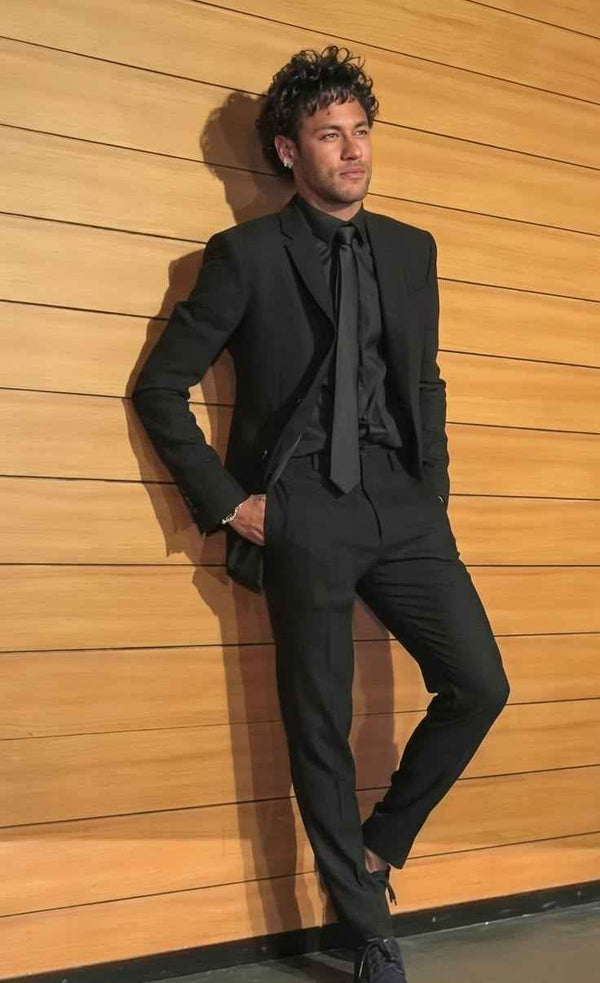 Neymar Black Suit | Party Suit Inspired by Neymar Jr - Custom Tailored