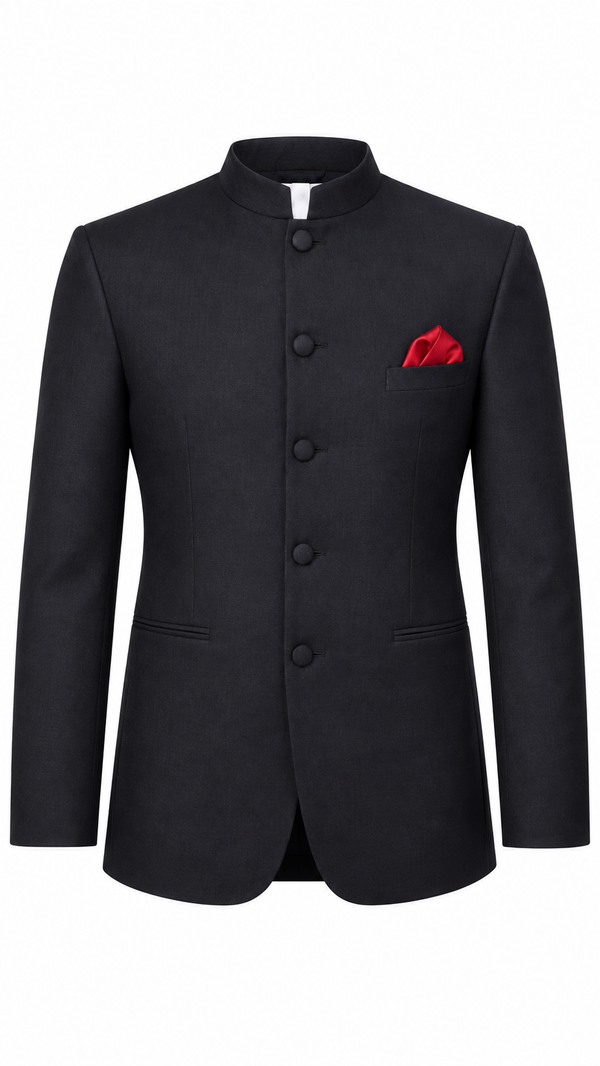 Ranveer Singh black Jodhpuri Suit