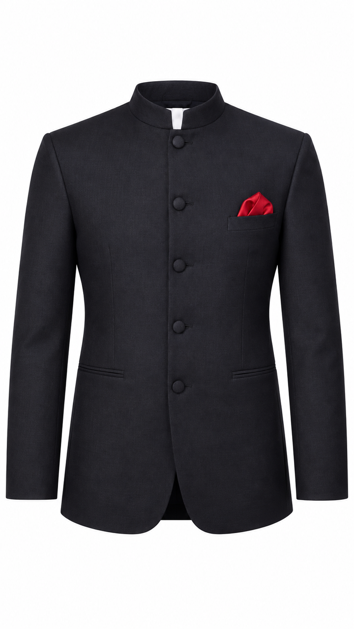 Ranveer Singh black Jodhpuri Suit