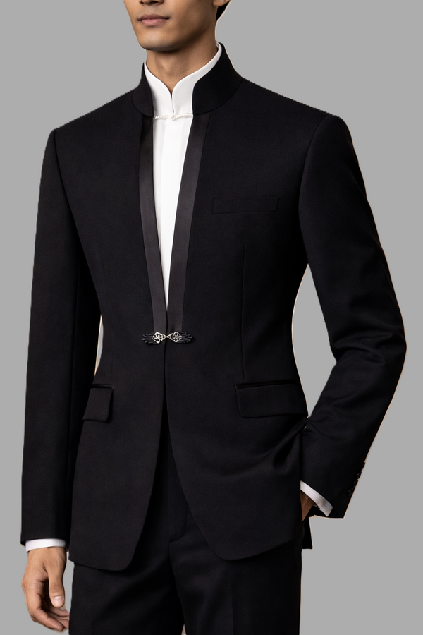 Black Korean Style Suit