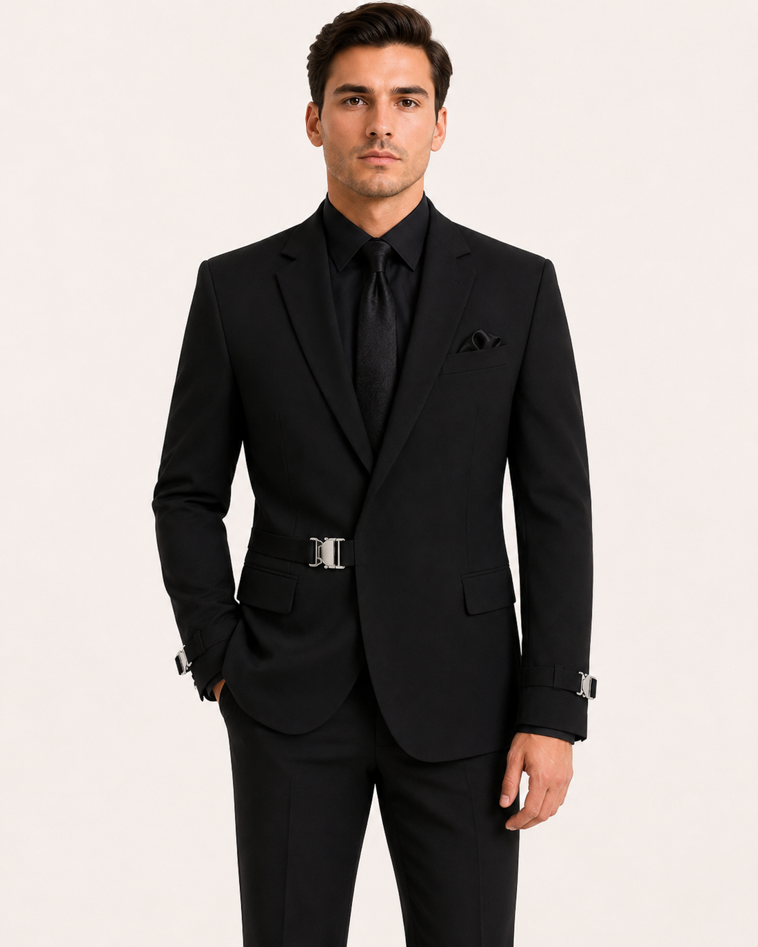 Party Wear Buckle Suit
